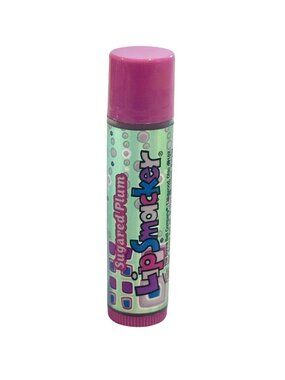 Vintage Bonne Bell Holiday Foil Lip Smacker Balm Sugared Plum Bubble Font VHTF